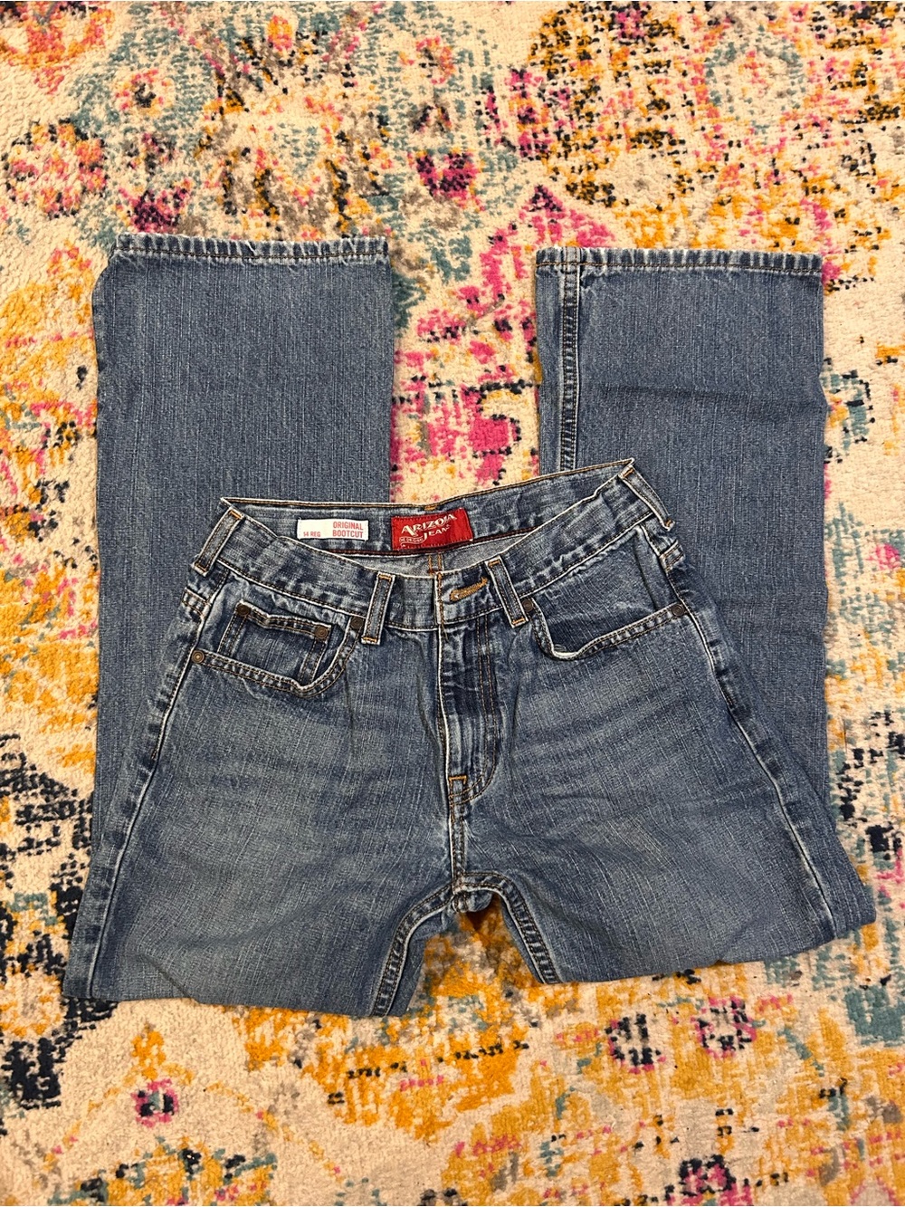 Arizona Jean Company Boys Medium Blue Straight Jeans